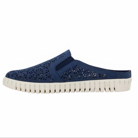 Jsport Ladies' Floral Mule, Navy Blue - Picture 5 of 7